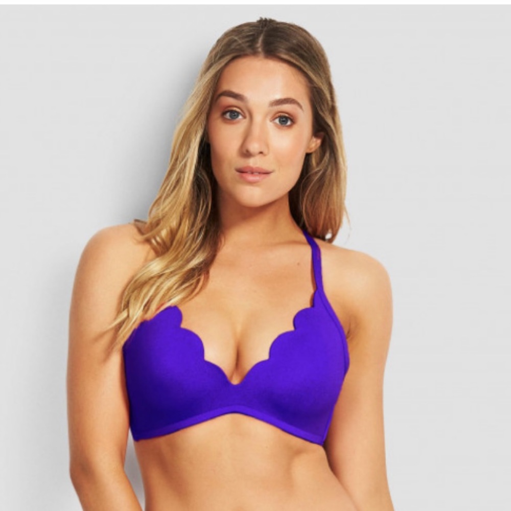 Seafolly Women's Petal Edge D Cup Bralette Bikini Top new without tag